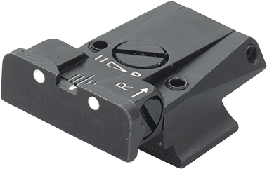 Smith & Wesson Cal. 45 3rd Gen adjustable rear sight | white dots - Ubitzu
