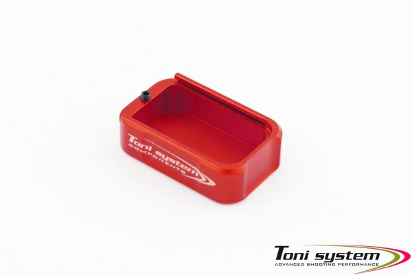 Tanfoglio alu magasinbunnplate for Large Frame | +2 skudd - Rød - Ubitzu
