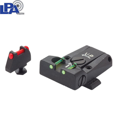 Adjustable sights for Glock [G17 G19 G26 & other] | fiber optic - Ubitzu