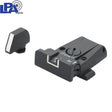 Justerbare sikter for Glock [G17 G19 G26 & other] | hvite linjer - Ubitzu
