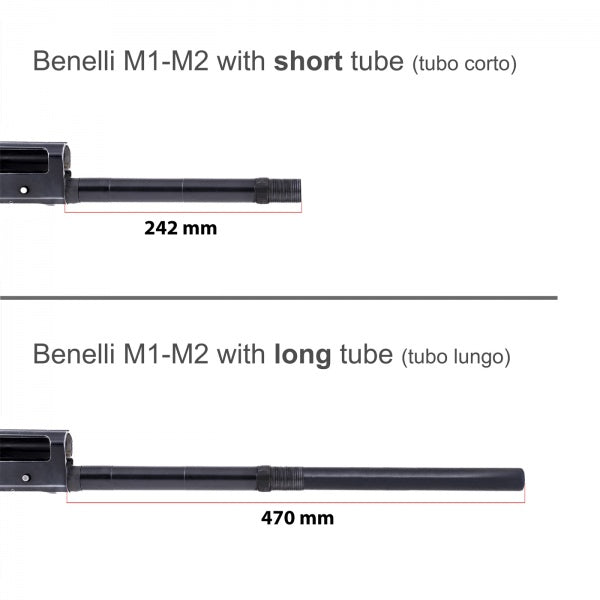 Benelli M2 & M2 SP handguard med kort tube | M-Lok - Ubitzu