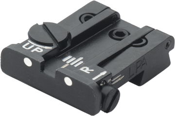 Browning Hi-Power [Sport Vigilante Mark III Practical HP40] justerbart baksikte | hvite prikker - Ubitzu