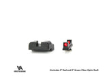 Low sights for Glock Slimline [G42 G43 G43X G48] | fiber optic - Ubitzu