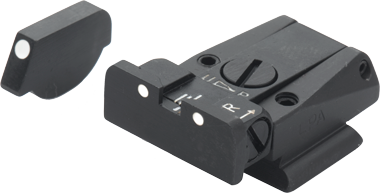 Ruger [P85 P89] justerbare sikter | hvite prikker - Ubitzu