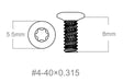 Set of screws 3pcs | 4-40x0.315’’ [T10] - Ubitzu