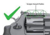 Smith & Wesson revolver [686 629 19 66 586 & other] rødpunktsikte ready justerbare sikter [spring-front sight] | fiberoptikk